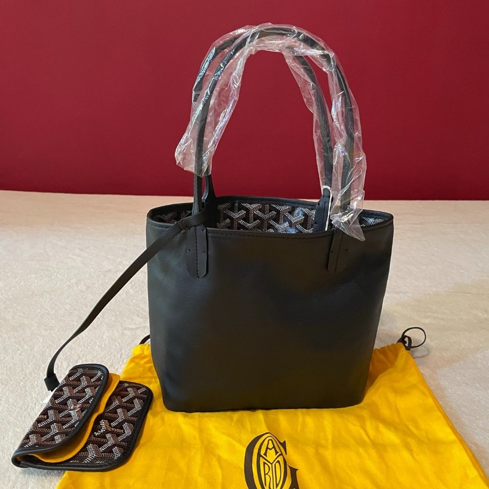 ❌SOLD❌ New GOYARD Anjou Mini Black Reversible Tote - Picture 6 of 16